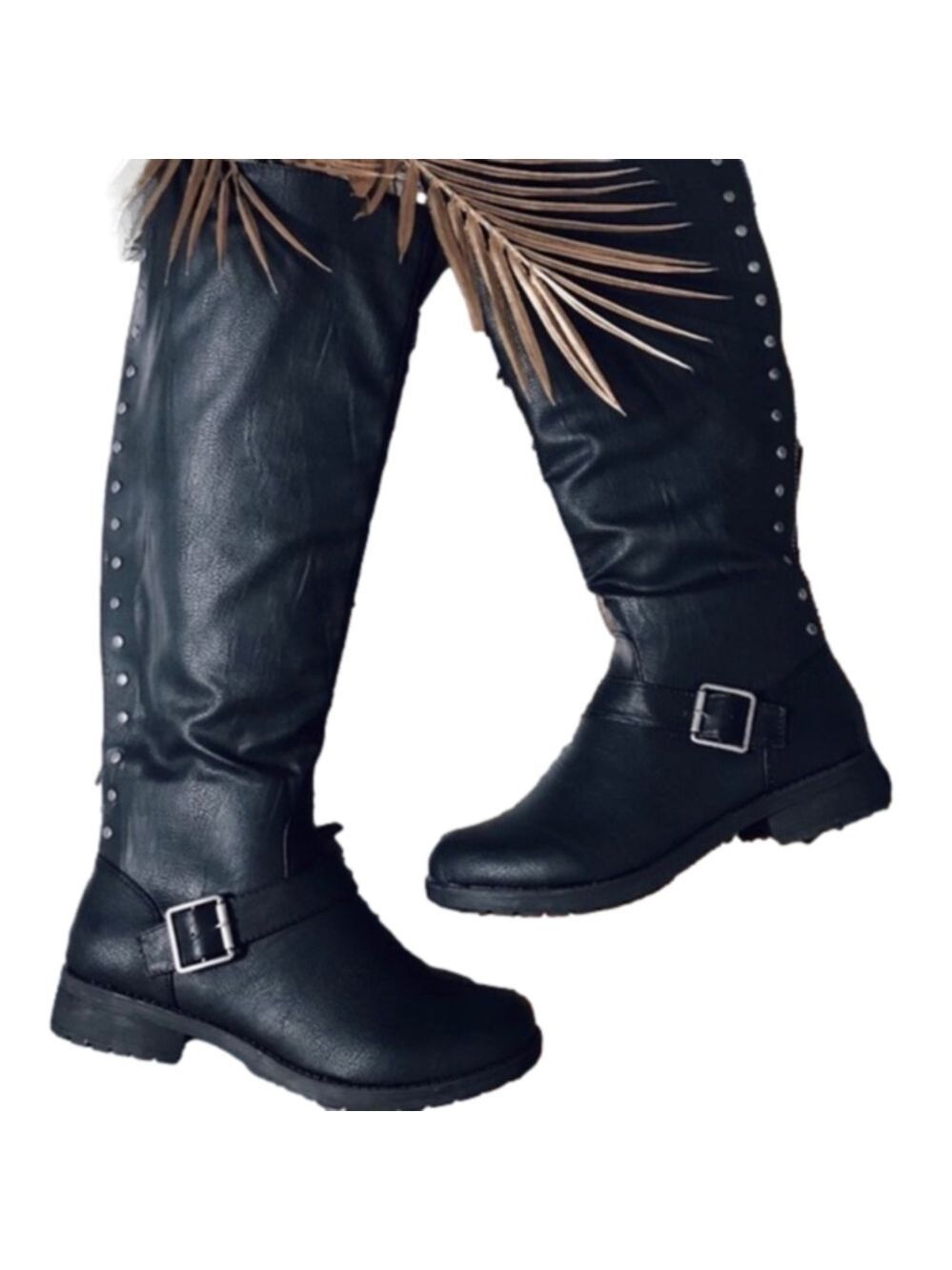 The It Boot Rider Black Boots Womens US 7.5